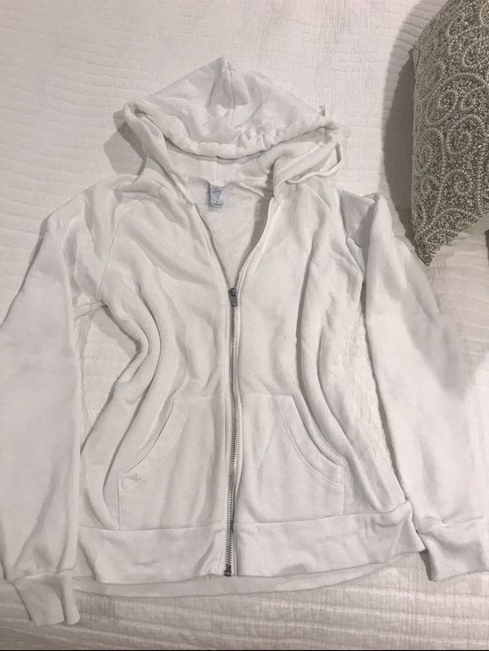 Alternative Jackets & Blazers - Alternative White Women's Full-Zip Hoodie Jacket